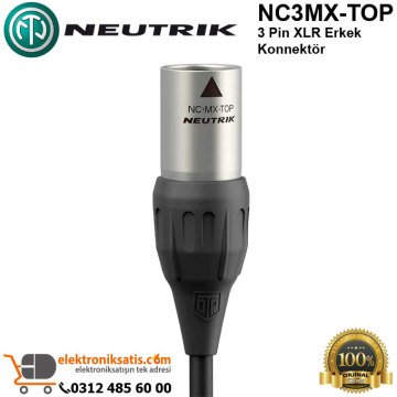 Neutrik NC3MX 1-TOP 3 Pin XLR Erkek Konnektör