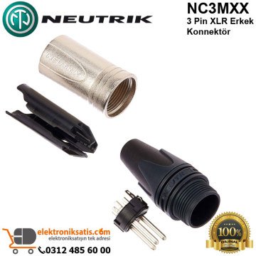 Neutrik NC3MXX 3 Pin XLR Erkek Konnektör