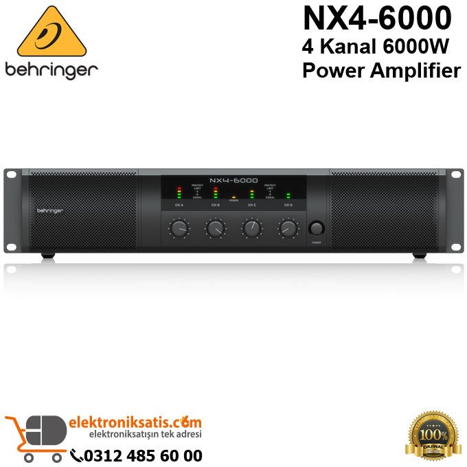 Behringer NX4-6000 4 Kanal 6000W Power Amplifier