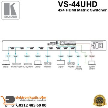 Kramer VS-44UHD 4x4 HDMI Matrix Switcher