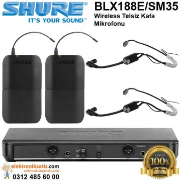 Shure BLX188E/SM35 Wireless Telsiz Kafa Mikrofonu