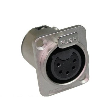 Amphenol AC5FDZ 5 Pin XLR Dişi Şase Konnektör