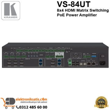 Kramer VS-84UT 8x4 HDMI Matrix Switching PoE Power Amplifier