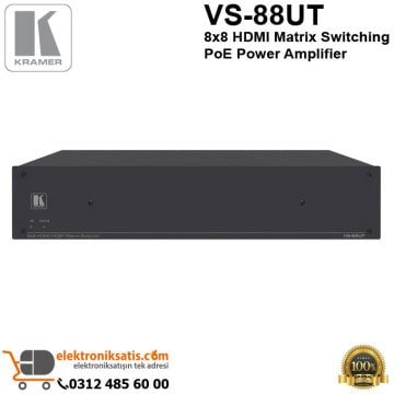 Kramer VS-88UT 8x8 HDMI Matrix Switching PoE Power Amplifier