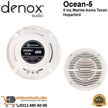 Denox Ocean-5 5 inç Marine Asma Tavan Hoparlörü