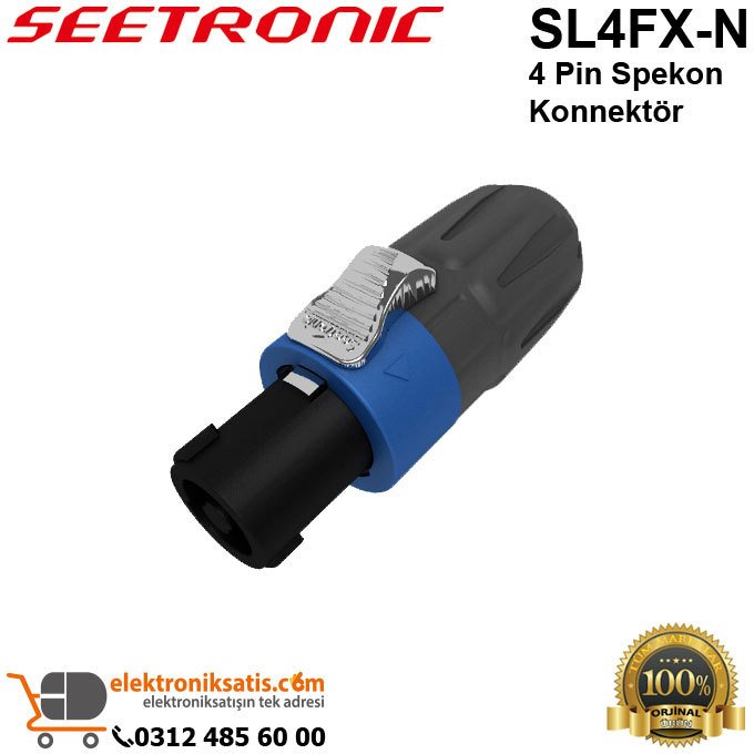 Seetronic SL4FX-N 4 Pin Spekon Konnektör