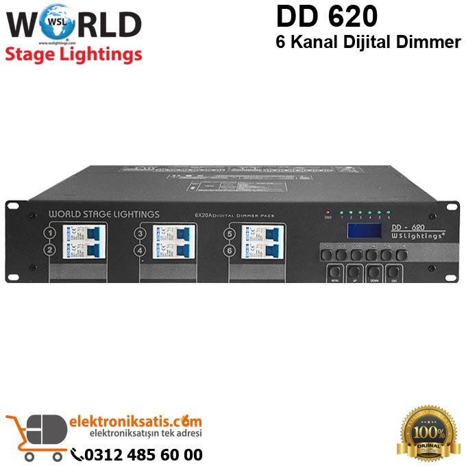 WSLightings DD 620 6 Kanal Dijital Dimmer