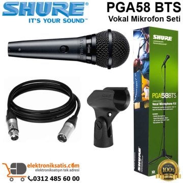 Shure PGA58 BTS Vokal Mikrofon Seti