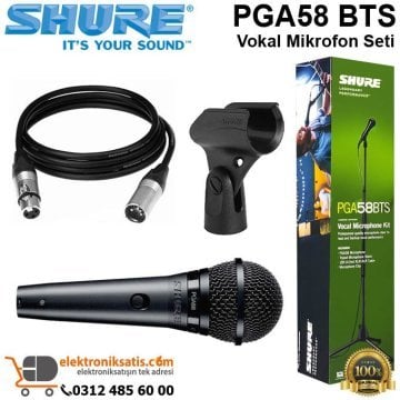 Shure PGA58 BTS Vokal Mikrofon Seti