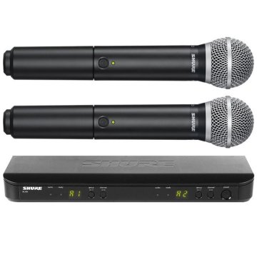 Shure BLX288E/PG58 Wireless Telsiz Çift El Mikrofonu
