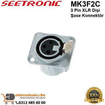 Seetronic MK3F2C 3 Pin XLR Dişi Şase Konnektör