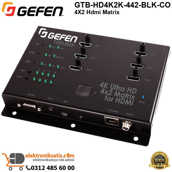 Gefen GTB-HD4K2K-442-BLK-CO 4X2 Hdmi Matrix