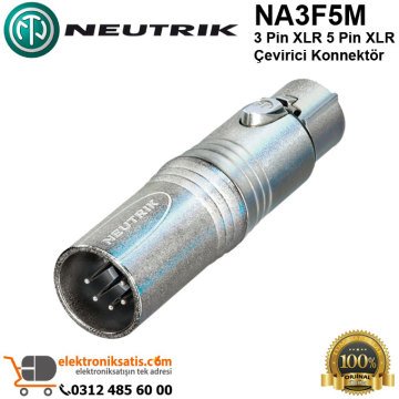 Neutrik NA3F5M 3 Pin XLR 5 Pin XLR Çevirici Konnektör