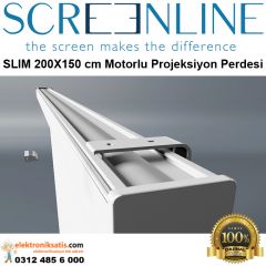 Screenline SLIM 200x150 cm Motorlu Projeksiyon Perdesi