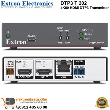 Extron DTP3 T 202 4K60 HDMI DTP3 Transmitter