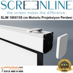 Screenline SLIM 180x135 cm Motorlu Projeksiyon Perdesi