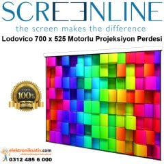 Screenline Lodovico 700 x 525 mm Motorlu Projeksiyon Perdesi
