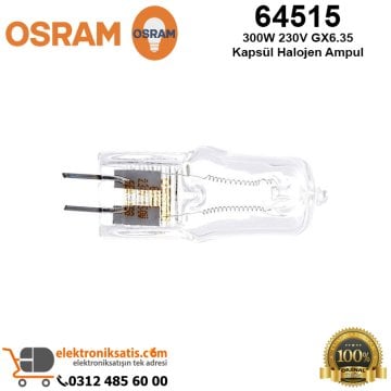 Osram 64515 300 Watt 230 Volt GX6.35 Kapsül Halojen Ampul