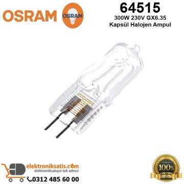 Osram 64515 300 Watt 230 Volt GX6.35 Kapsül Halojen Ampul