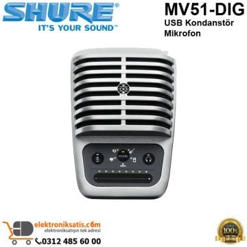 Shure MV51-DIG USB Kondanstör Mikrofon
