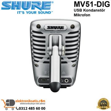 Shure MV51-DIG USB Kondanstör Mikrofon