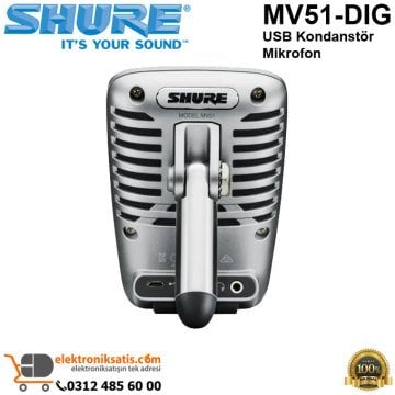 Shure MV51-DIG USB Kondanstör Mikrofon