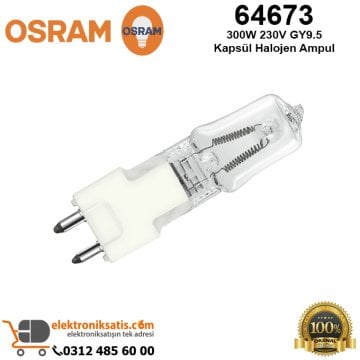 Osram 64673 300 Watt 230 Volt GY9.5 Kapsül Halojen Ampul
