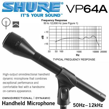 Shure VP64A Röportaj Mikrofonu