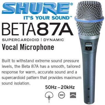 Shure BETA87A Vokal Mikrofon