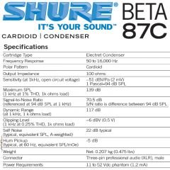 Shure BETA87C Vokal Mikrofon