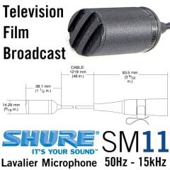 Shure SM11 Yaka Mikrofonu